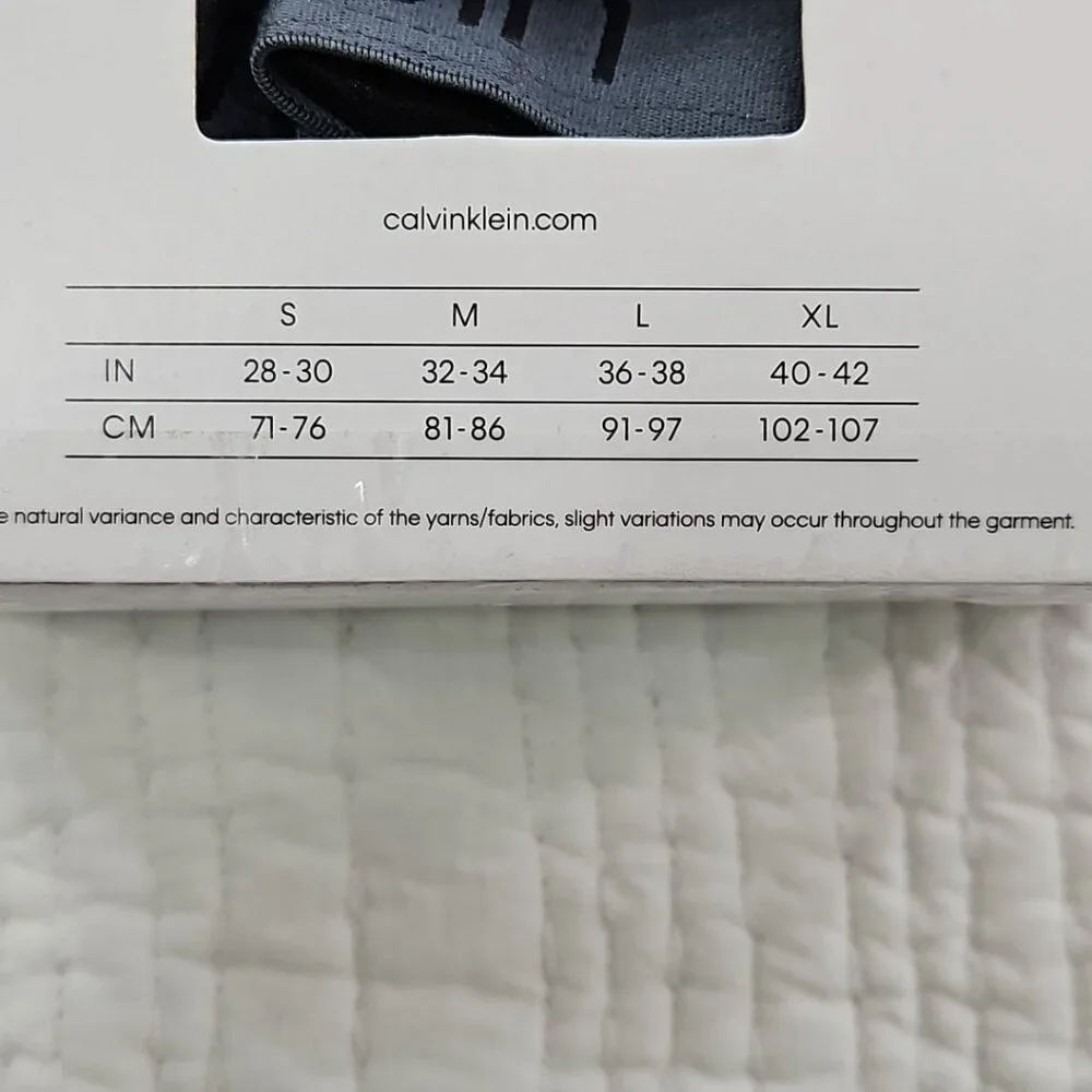 Calvin Klein‎ 3-Pack Boxer Briefs Men's XL Black Gray Organic Cotton Modal NEW